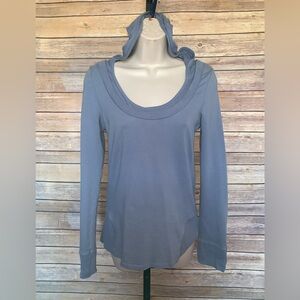 BCBG Blue Long Sleeve Woman Top - Size Small